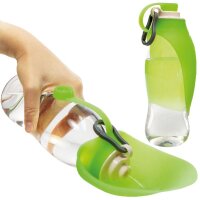 Hunde Trinkflasche mit Trinkblatt