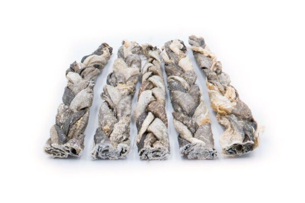 Dorschhaut geflochtene Kaustangen