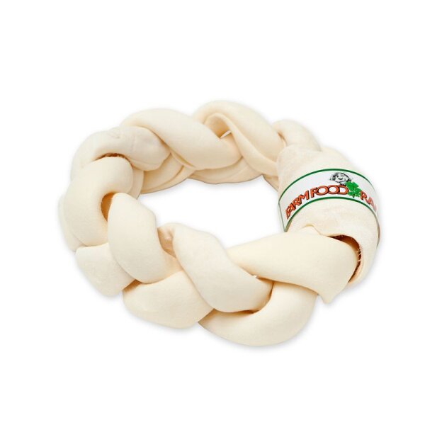 Farmfood Rawhide Braided Donuts geflochten Dental L
