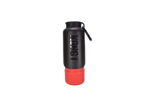 KONG H2O isolierte Trinkflasche mit Napf rot