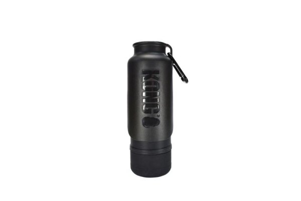 KONG H2O isolierte Trinkflasche mit Napf schwarz