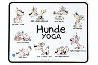 Rahmenlos Blechschild: Hunde Yoga