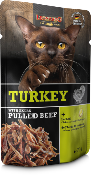 LEONARDO Turkey + extra pulled Beef 70 Gramm