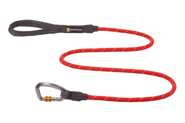 Ruffwear Knot-a-Leash™ reflektierende Hundeleine mit Karabiner Red Sumac