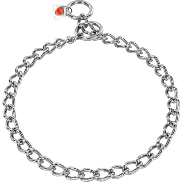 Edelstahl Kettenhalsband Inox runde Glieder 3mm