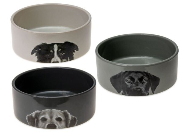 Hundenapf Keramik mit Hundekopf