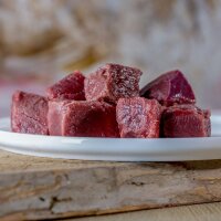 BARFGOLD Rinderherz gewürfelt 1 Kilogramm