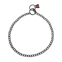 Edelstahl Halskette Kettenhalsband 2mm schwarz runde Glieder
