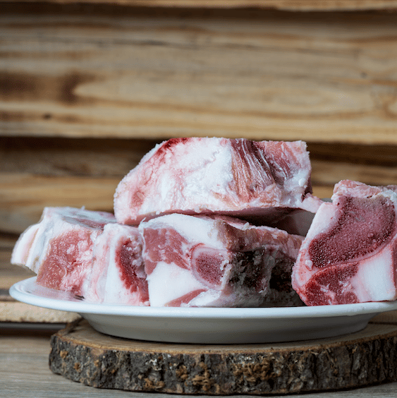 BARFGOLD Kalbsbrustbeinknochen kleine Stücke 1 Kilogramm