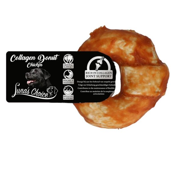 Lunas Choice Collagen Chews Donut Huhn