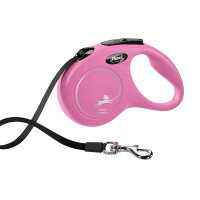 Flexi Classic Gurt-Leine, Größe S, bis 15 kg, 5 Meter pink