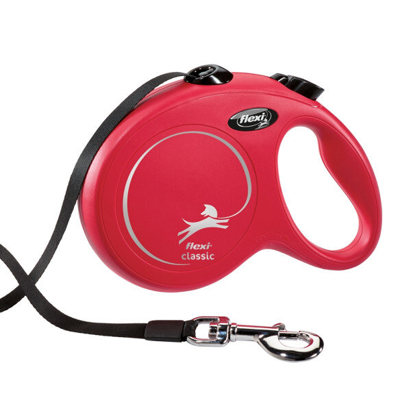Flexi Classic Gurt-Leine, Größe L, bis 50 kg, 5 Meter rot
