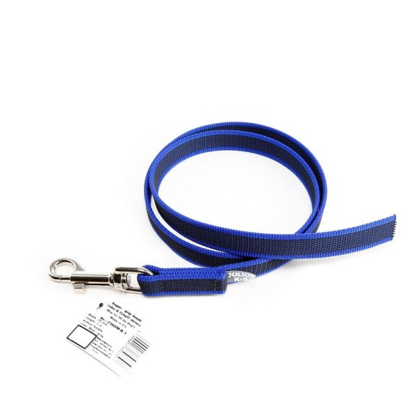 K9 gummierte Sportleine blau 20mm / 1m ohne Schlaufe