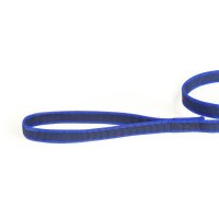 K9 gummierte Sportleine blau 20mm / 1m mit Schlaufe