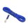 K9 gummierte Sportleine blau 20mm / 5m mit Schlaufe