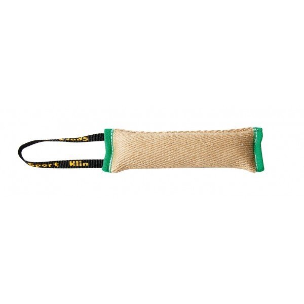 Beißwurst für Welpen aus Jute, 8 x 28 cm mit Handschlaufe