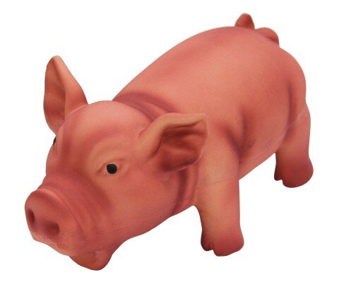 Latex Schwein mit Grunzton 15cm