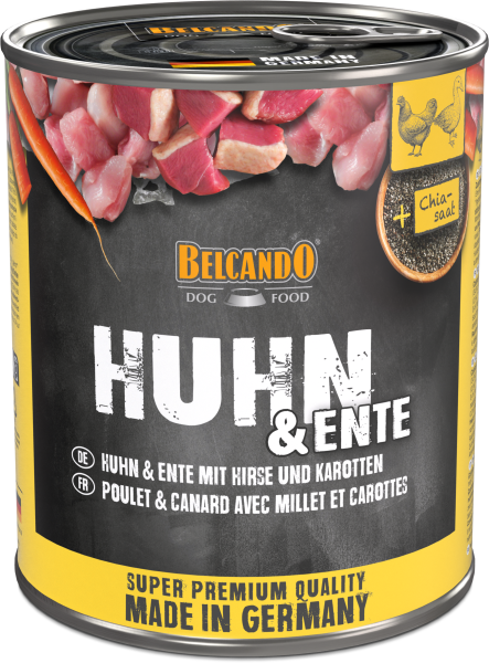 BELCANDO Huhn & Ente mit Hirse & Karotten 800 Gramm