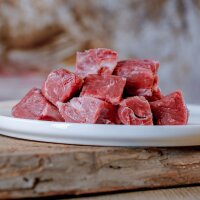 BARFGOLD Lammfleisch durchwachsen gewürfelt 1 Kilogramm