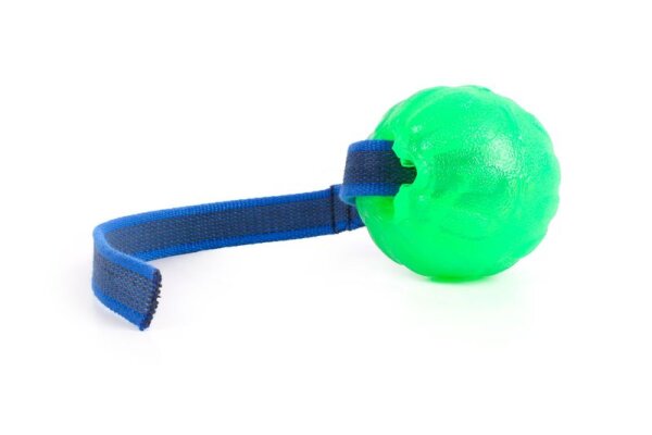 Treat Dispensing Chew Ball M 7 cm mit Wurfband ohne Schlaufe