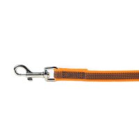 K9 gummierte Sportleine orange 20mm / 1m ohne Schlaufe
