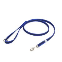 K9 gummierte Sportleine blau 14mm / 1,2m mit Schlaufe