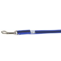 K9 gummierte Sportleine blau 14mm / 1,2m mit Schlaufe