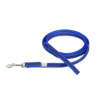 K9 gummierte Sportleine blau 14mm / 2m ohne Schlaufe