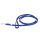 K9 gummierte Sportleine blau 14mm / 2m mit Schlaufe