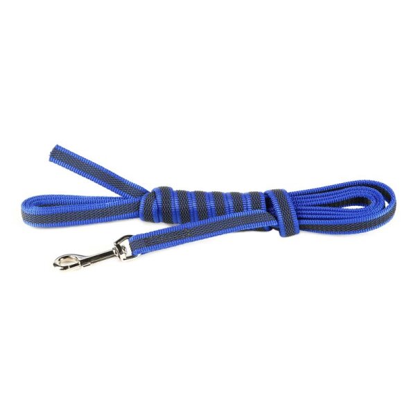 K9 gummierte Sportleine blau 14mm / 3m ohne Schlaufe