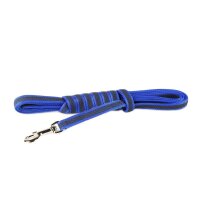 K9 gummierte Sportleine blau 14mm / 3m ohne Schlaufe