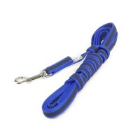 K9 gummierte Sportleine blau 14mm / 3m mit Schlaufe