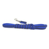 K9 gummierte Sportleine blau 14mm / 3m mit Schlaufe