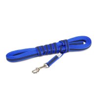 K9 gummierte Sportleine blau 14mm / 5m mit Schlaufe