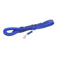 K9 gummierte Sportleine blau 14mm / 10m mit Schlaufe