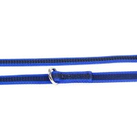 K9 Doppel-Führleine blau gummiert 14mm / 2,2m