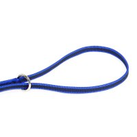K9 Doppel-Führleine blau gummiert 14mm / 2,2m