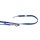 K9 Doppel-Führleine blau gummiert 14mm / 2,2m