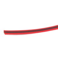 K9 gummierte Sportleine rot 14mm / 1m ohne Schlaufe