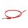 K9 gummierte Sportleine rot 14mm / 1m ohne Schlaufe