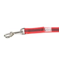 K9 gummierte Sportleine rot 14mm / 1,2m mit Schlaufe