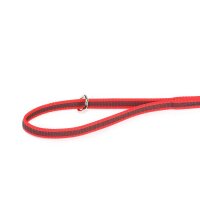 K9 gummierte Sportleine rot 14mm / 1,2m mit Schlaufe