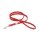 K9 gummierte Sportleine rot 14mm / 1,2m mit Schlaufe