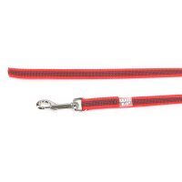 K9 gummierte Sportleine rot 14mm / 2m ohne Schlaufe