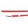 K9 gummierte Sportleine rot 14mm / 2m ohne Schlaufe