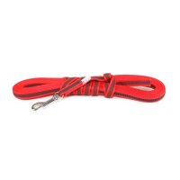 K9 gummierte Sportleine rot 14mm / 5m ohne Schlaufe