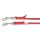 K9 Doppel-Führleine rot gummiert 14mm / 2,2m