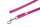 K9 gummierte Sportleine pink 20mm / 1m ohne Schlaufe