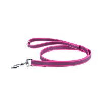 K9 gummierte Sportleine pink 20mm / 1,2m mit Schlaufe