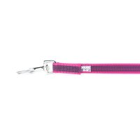 K9 gummierte Sportleine pink 20mm / 1,2m mit Schlaufe